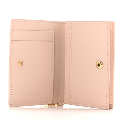Christian Dior Lambskin Cannage Mini Lady Dior Wallet Rose Pink 5 of 8