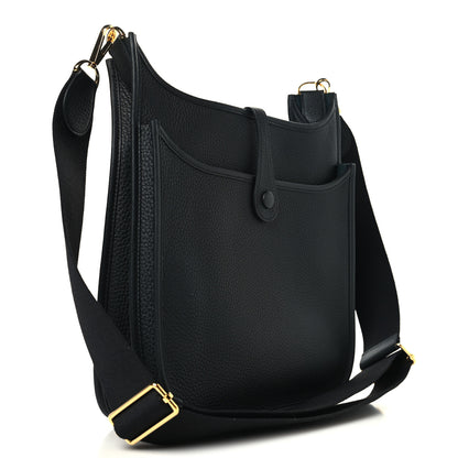 Hermes Taurillon Clemence Evelyne III PM Black 3 of 11