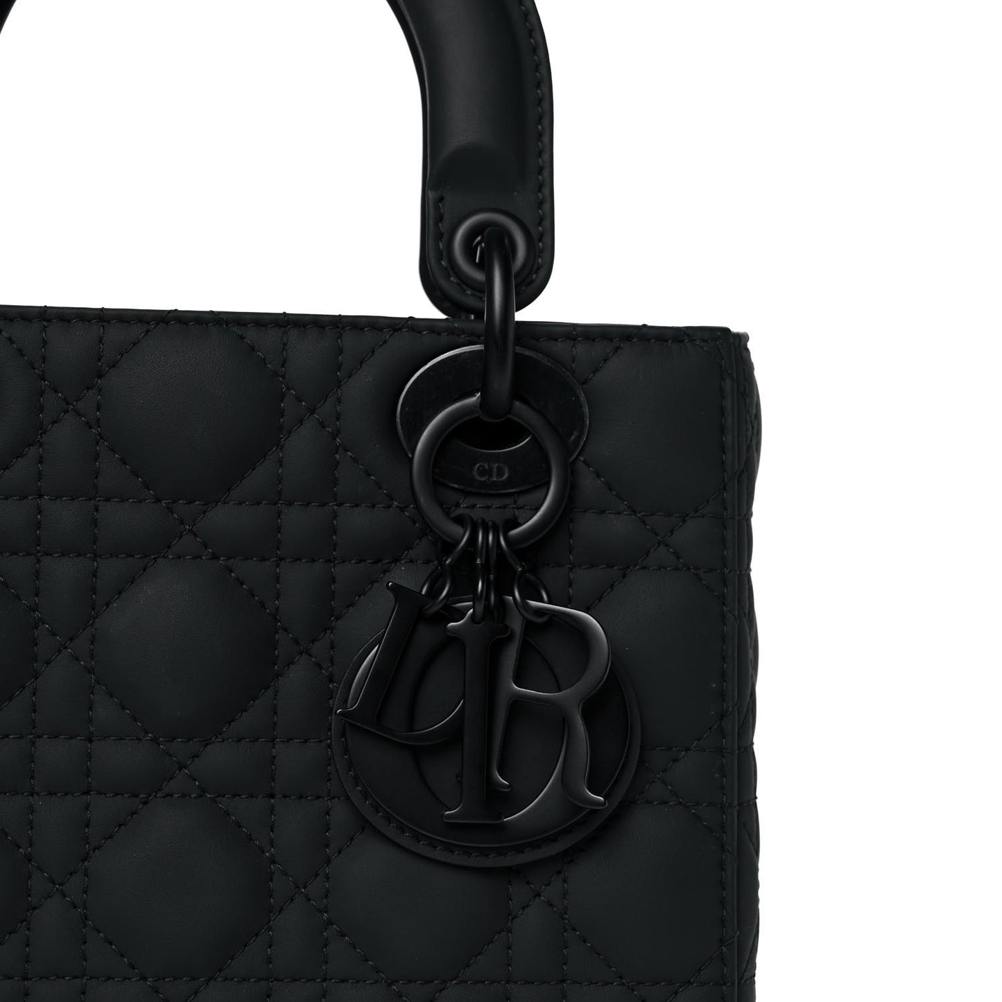 Ultra Matte Calfskin Cannage Small My ABCDior Lady Dior Black