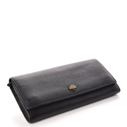 Mulberry Classic Grain Small Tree Continental Wallet Black 4 of 9