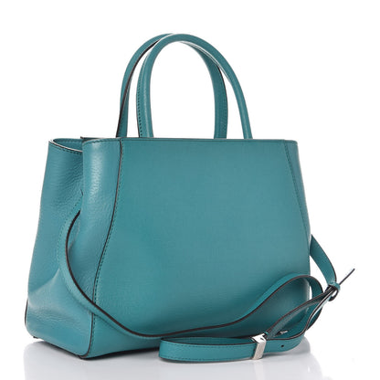Fendi Vitello Elite Flamingo Petite 2Jours Tote Lago 3 of 8
