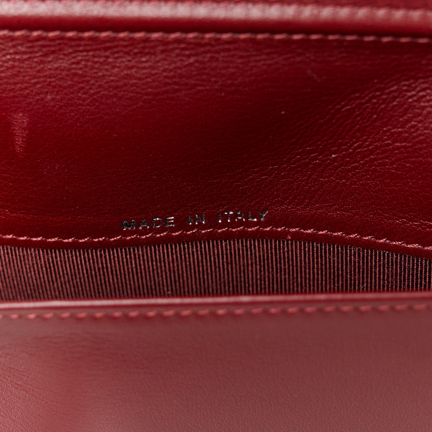 Patent Quilted Large Zip Around Agenda Red