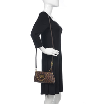 Louis Vuitton Damier Ebene Eva Clutch 2 of 10