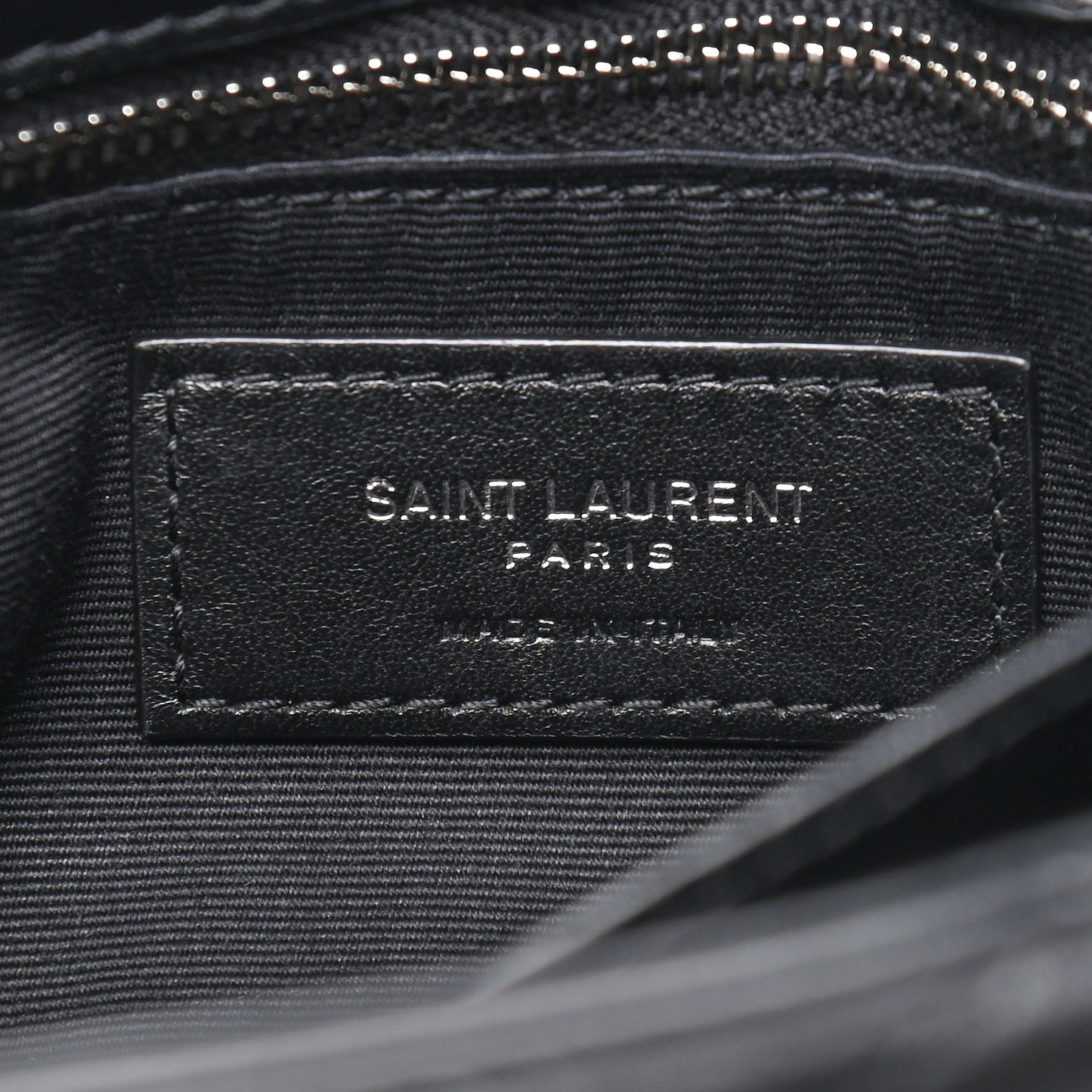 Calfskin Y Quilted Monogram Toy Loulou Crossbody Bag Black