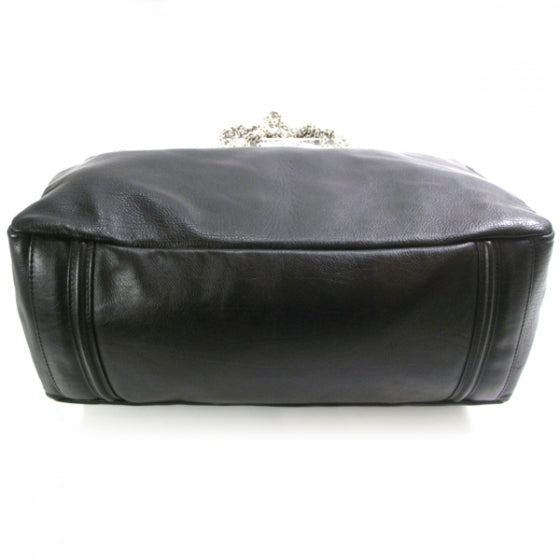 Chanel Leather Mademoiselle Lock Large Shopper Tote Black 4 of 12