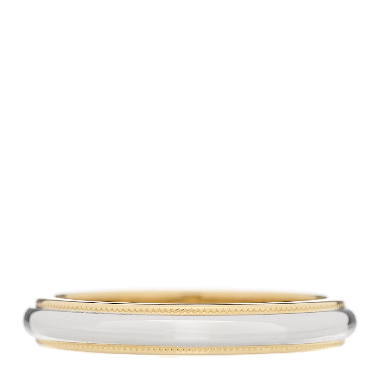Tiffany Platinum 18K Yellow Gold 3mm Milgrain Wedding Band Ring 57 8 3 of 5