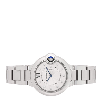 Cartier Stainless Steel Diamond 33mm Ballon Bleu De Cartier Quartz Watch 2 of 5