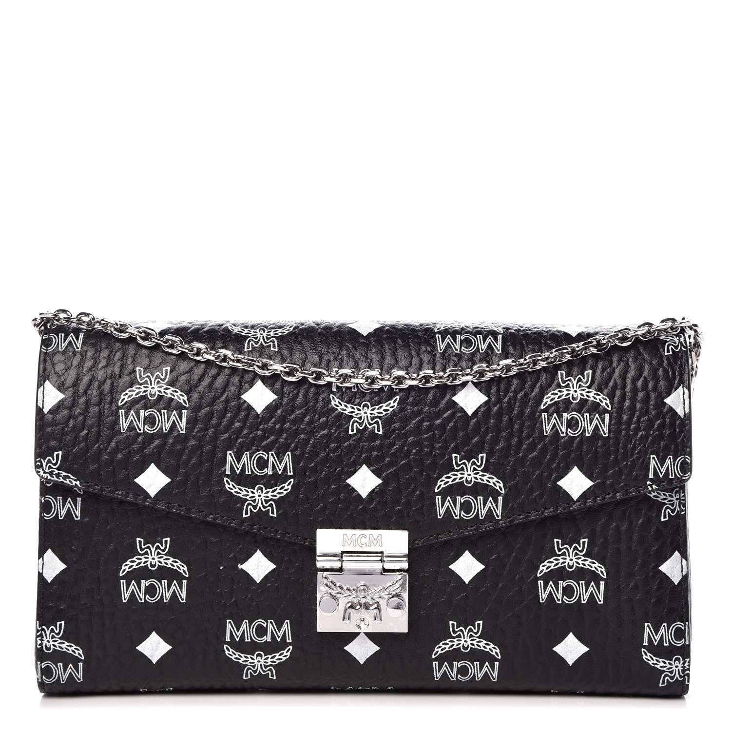 MCM Visetos Patricia Wallet On Chain Black 1 of 7