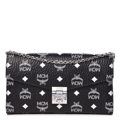 MCM Visetos Patricia Wallet On Chain Black 1 of 7