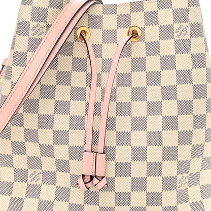 Louis Vuitton Damier Azur Neonoe MM Eau De Rose 10 of 10