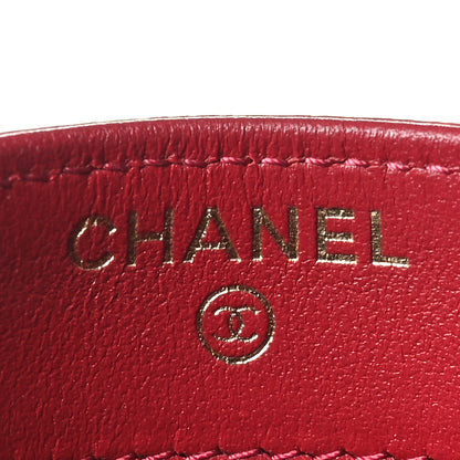 Chanel Shiny Goatskin Quilted Chanel 19 Card Holder 6 of 9