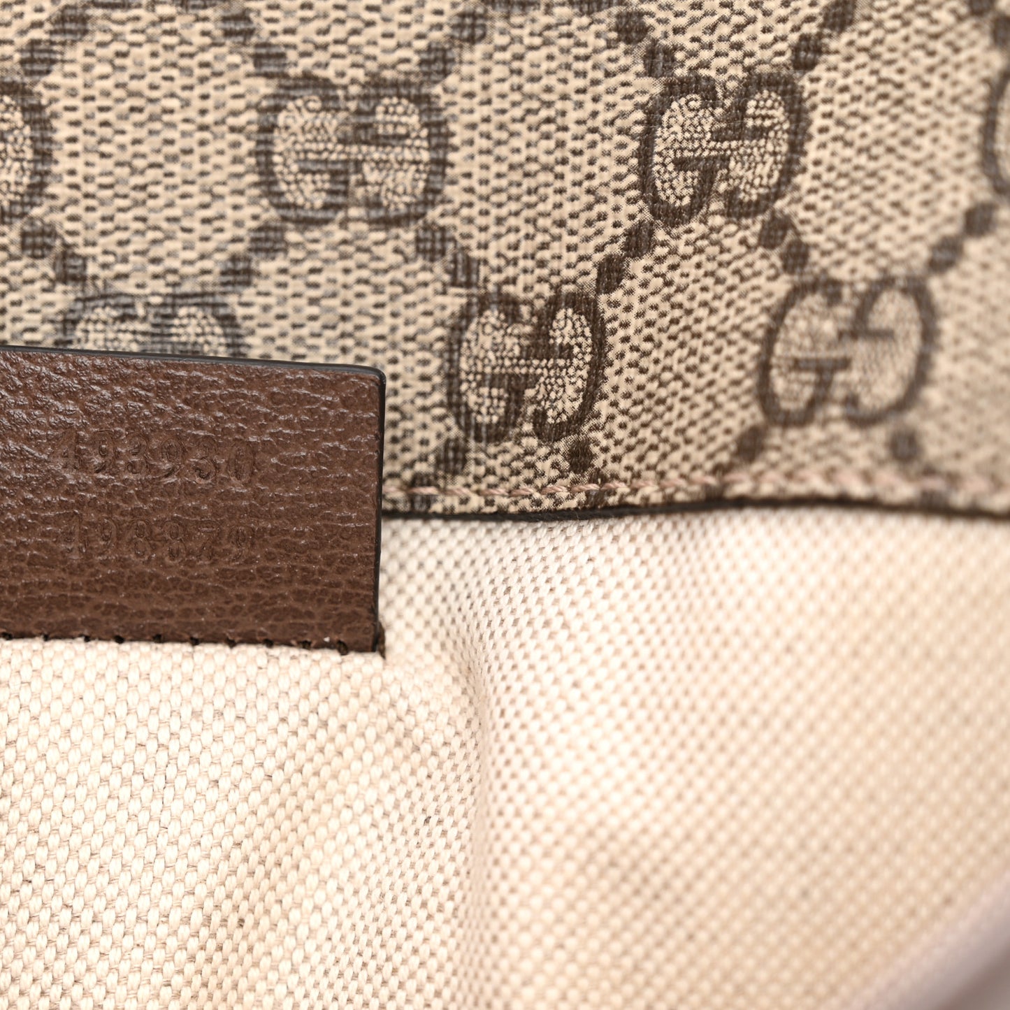 GG Supreme Monogram Neo Vintage Web Belt Bag Brown