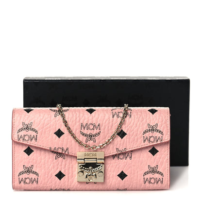 MCM Visetos Large Patricia Wallet On Chain Soft Pink 11 of 11