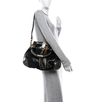 Gucci Coated Canvas Medium Indy Top Handle Hobo Black 2 of 14