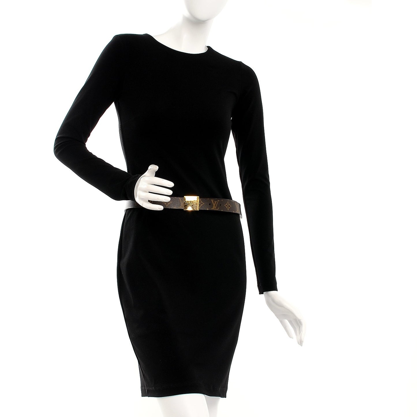 Monogram Ceinture Belt Gold Buckle 85 34