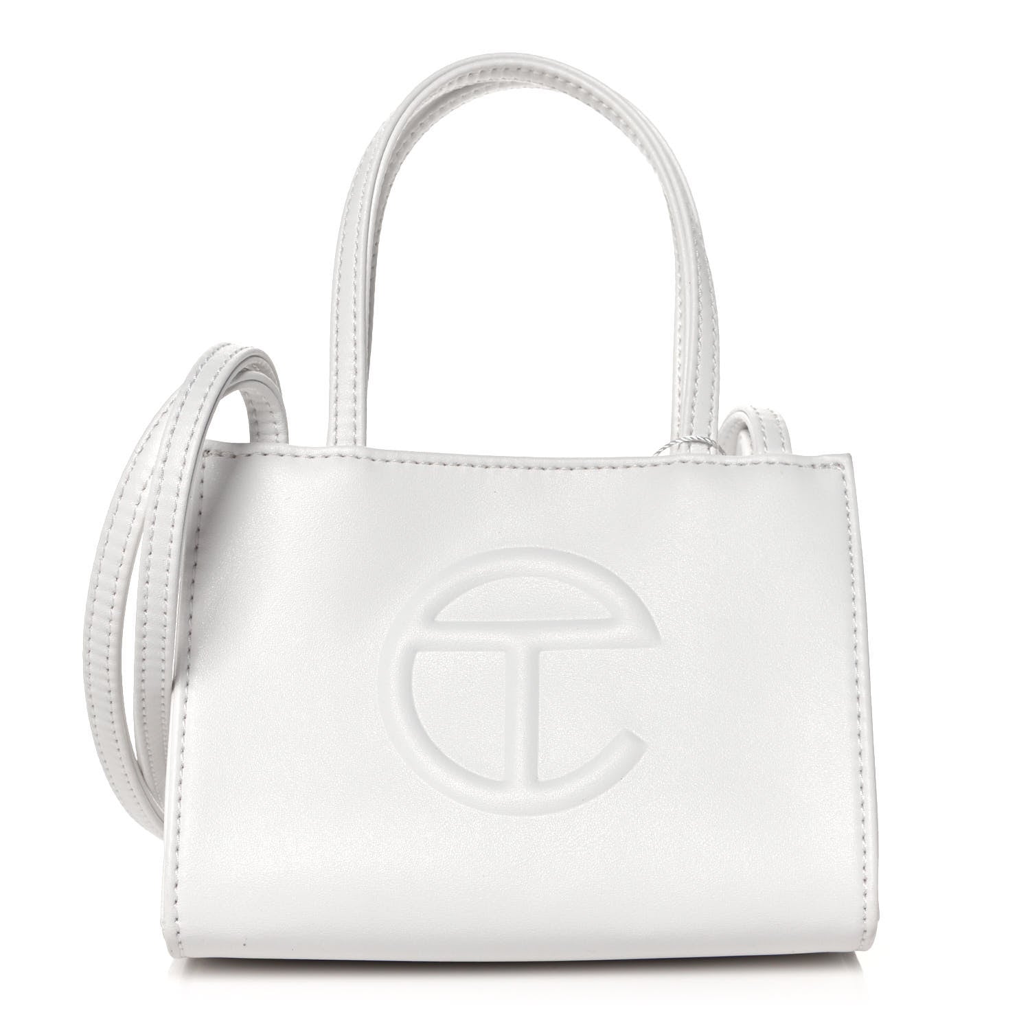 Telfar Vegan Leather Small Shopping Bag White 1 of 12