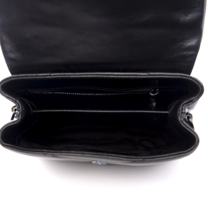 Saint Laurent Calfskin Y Quilted Monogram Toy Loulou Crossbody Bag Black 4 of 8