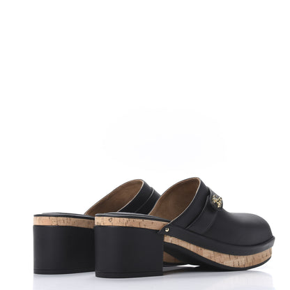 Chanel Calfskin CC Turn Lock Clogs 41 Black 4 of 8
