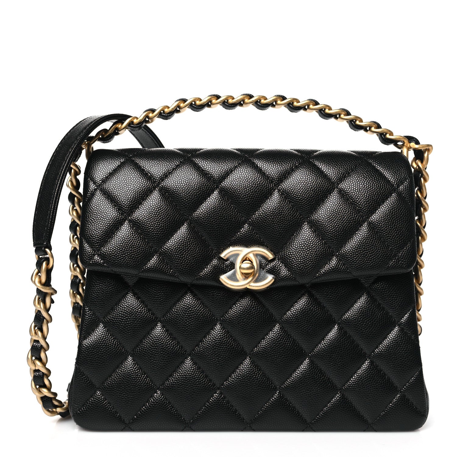Chanel Caviar Quilted 31 Rue Cambon Top Handle Flap Black 1 of 11