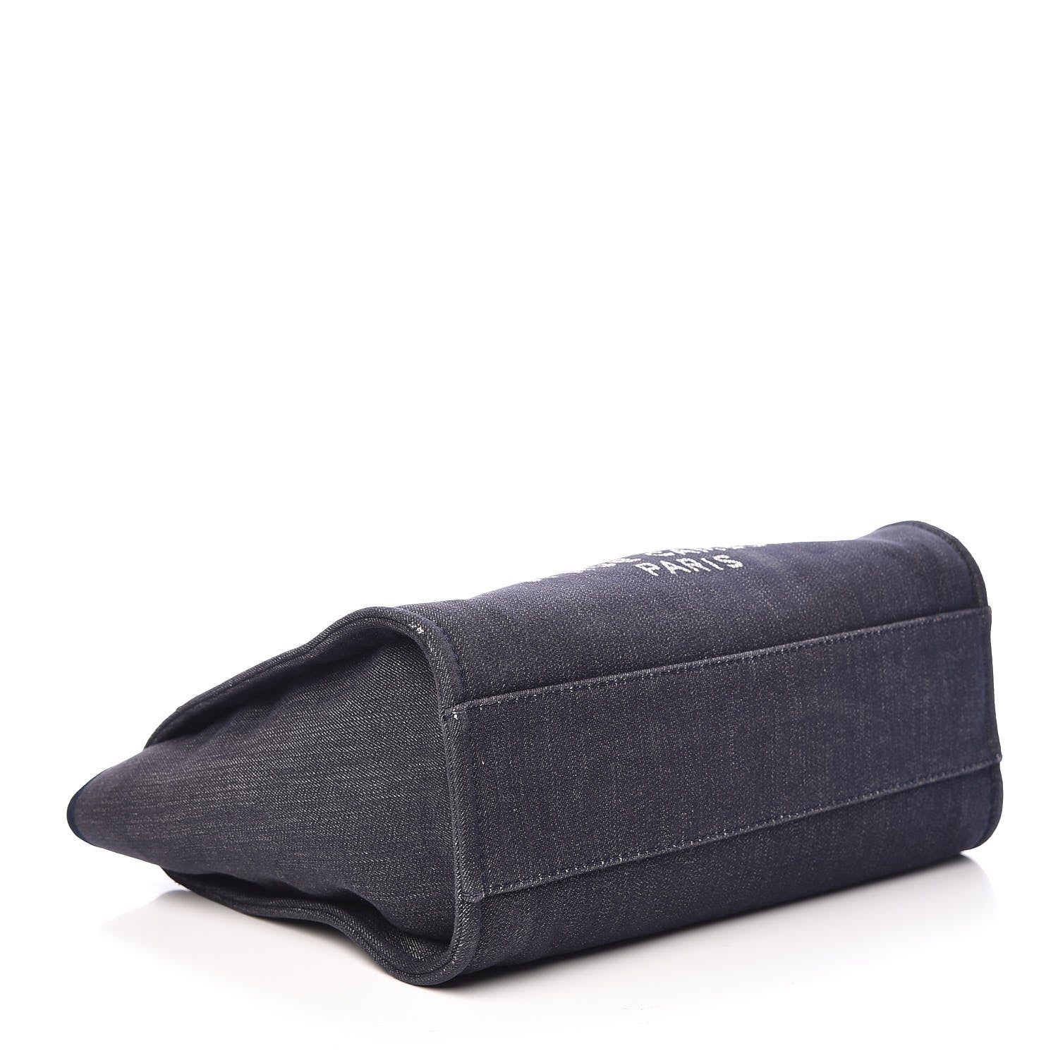 Chanel Denim Small Deauville Tote Dark Blue 4 of 19