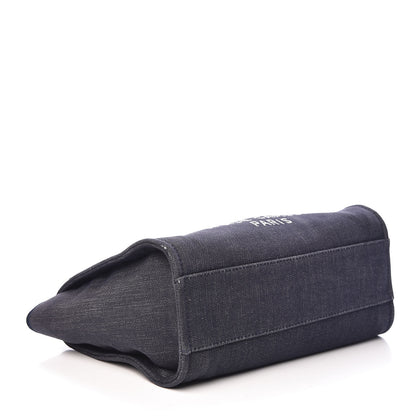 Chanel Denim Small Deauville Tote Dark Blue 4 of 19