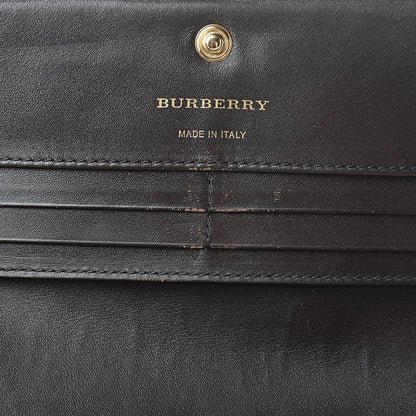 Burberry Haymarket Check Penrose Continental Wallet Chocolate 7 of 15