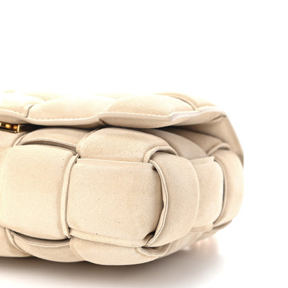 Bottega Veneta Suede Maxi Intrecciato Padded Chain Cassette Crossbody Bag Sand 8 of 8