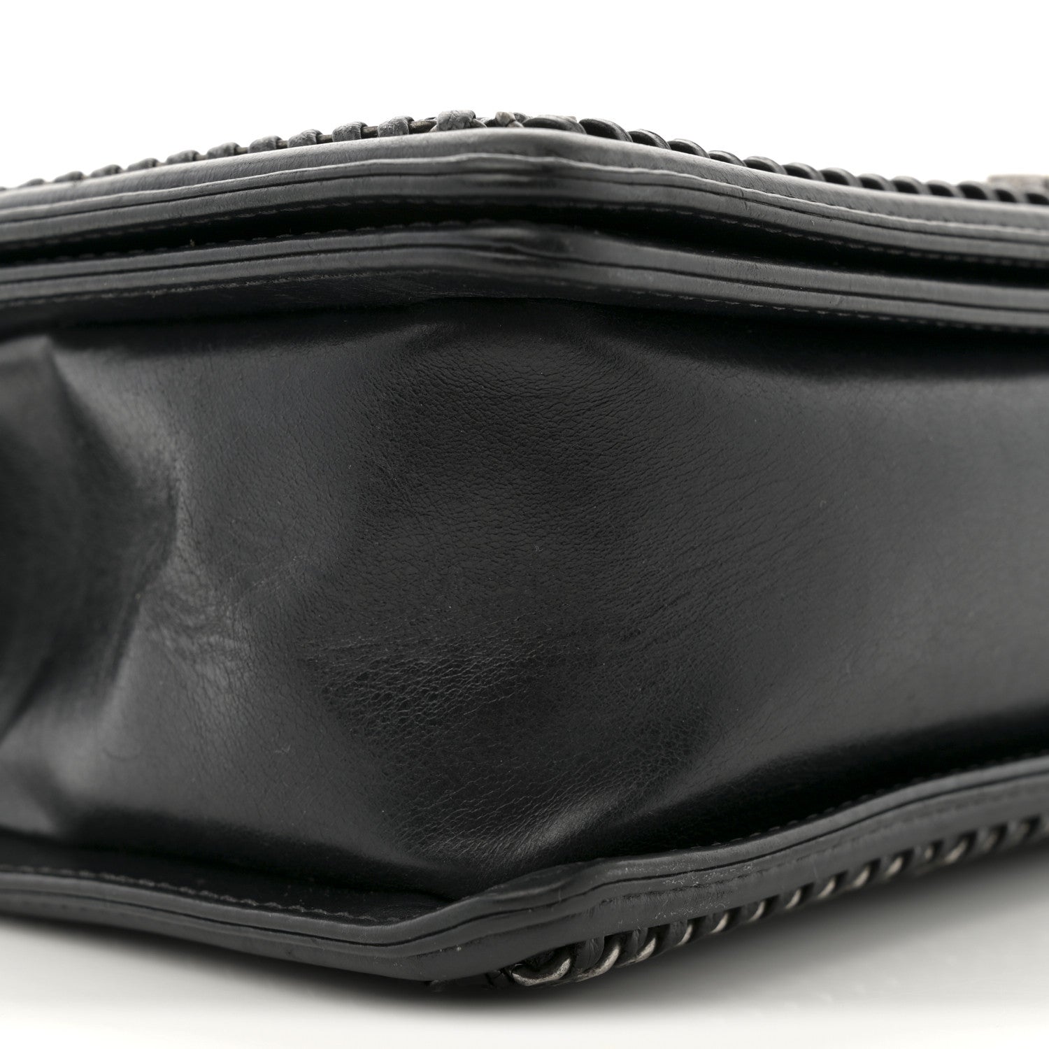 Chanel Calfskin Quilted Medium Top Handle Boy Flap Black 9 of 10