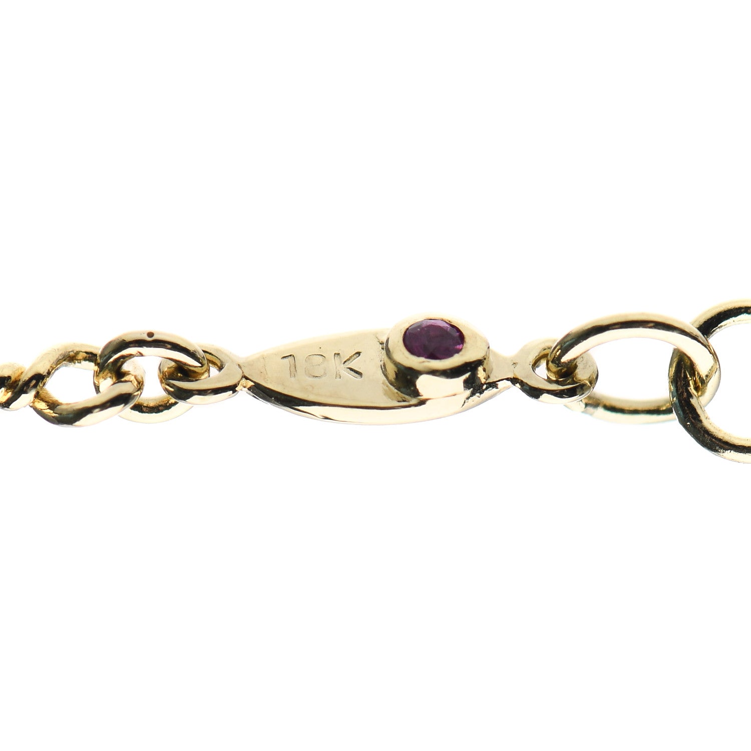 Roberto Coin 18K Yellow White Gold Diamond By the Inch Seven Station Dog Bone Necklace 5 of 5