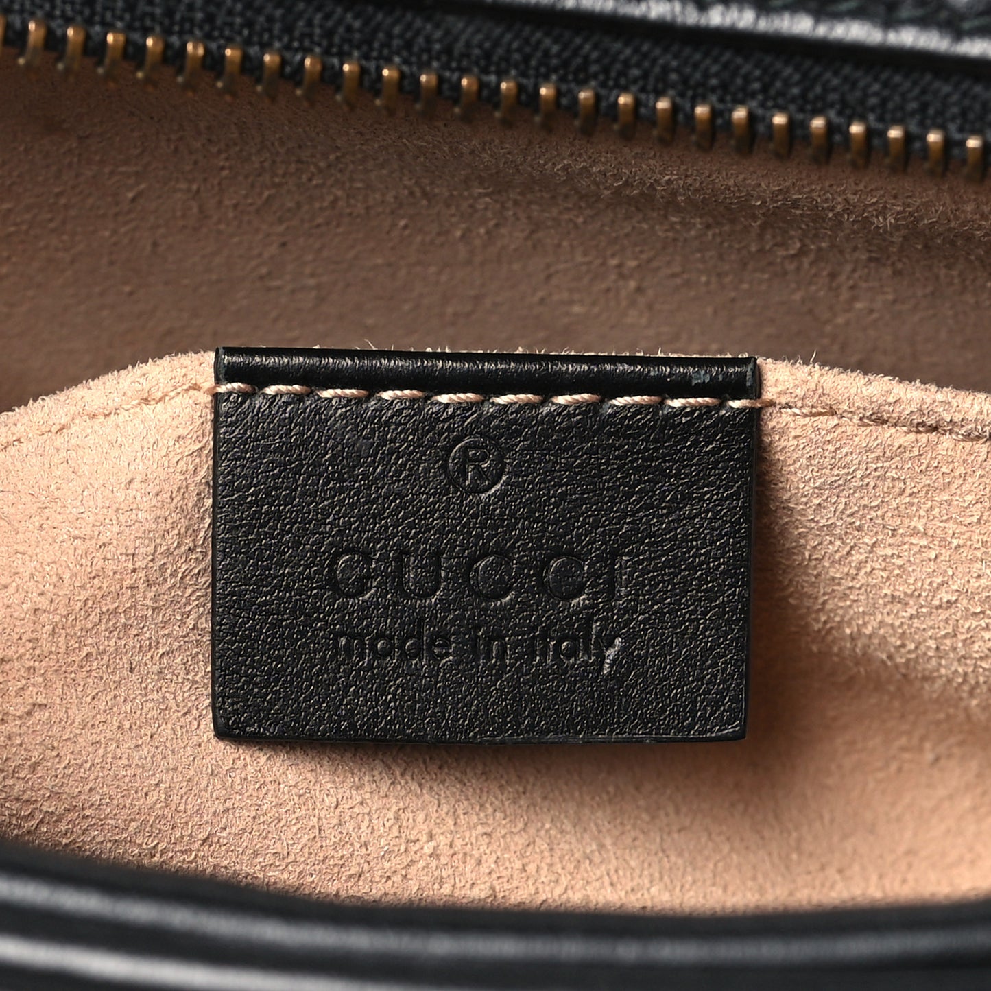 Calfskin Matelasse Mini GG Marmont Chain Shoulder Bag Black