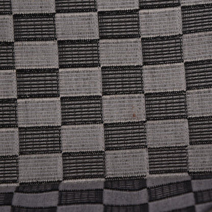 Christian Dior Canvas Embroidered Checkered Book Tote Black White 8 of 10