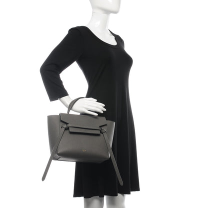 Celine Grained Calfskin Micro Belt Bag Grey 3 of 8