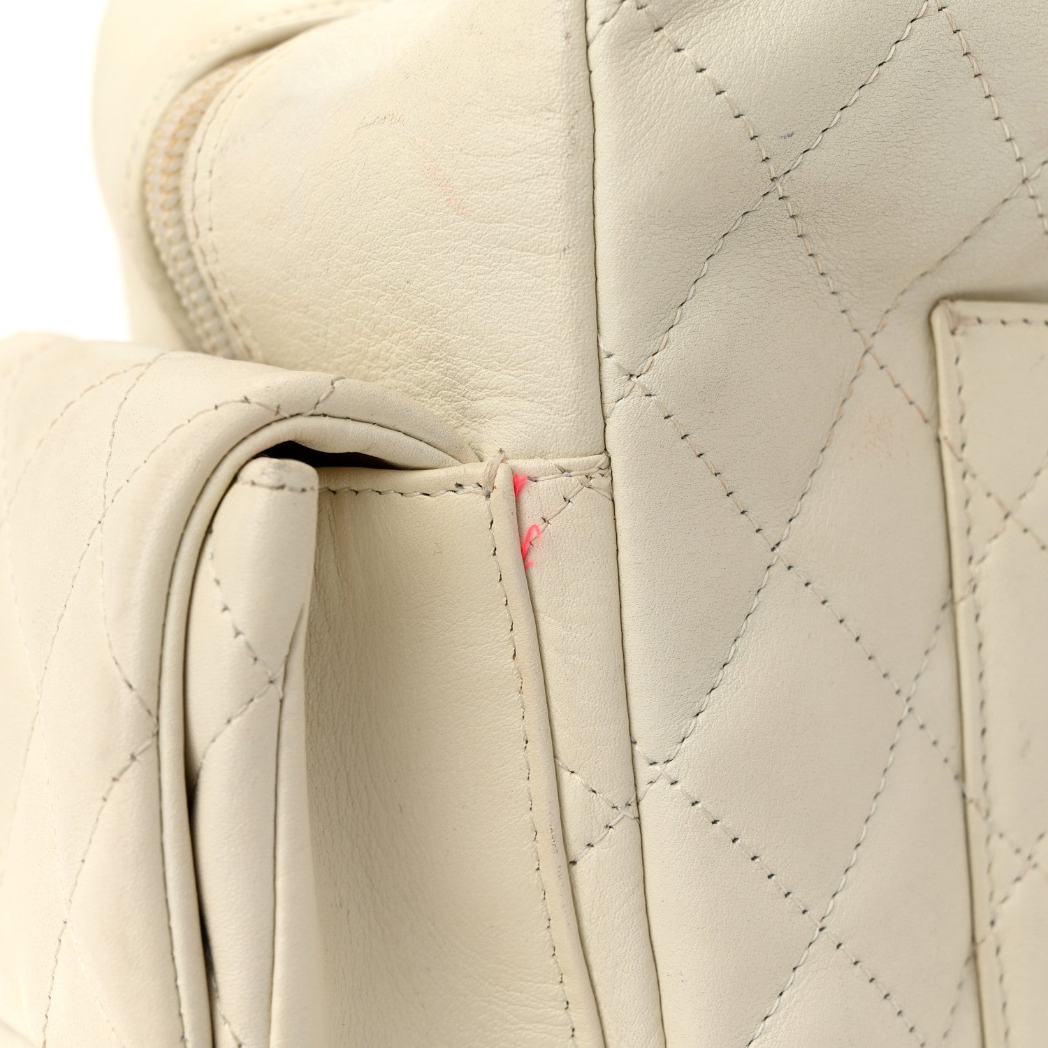 Chanel Calfskin Quilted Large Cambon Multipocket Reporter White 11 of 13