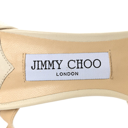Jimmy Choo Pearl Floral Lace Sacora 85 Sandals 40 Ivory White 6 of 8