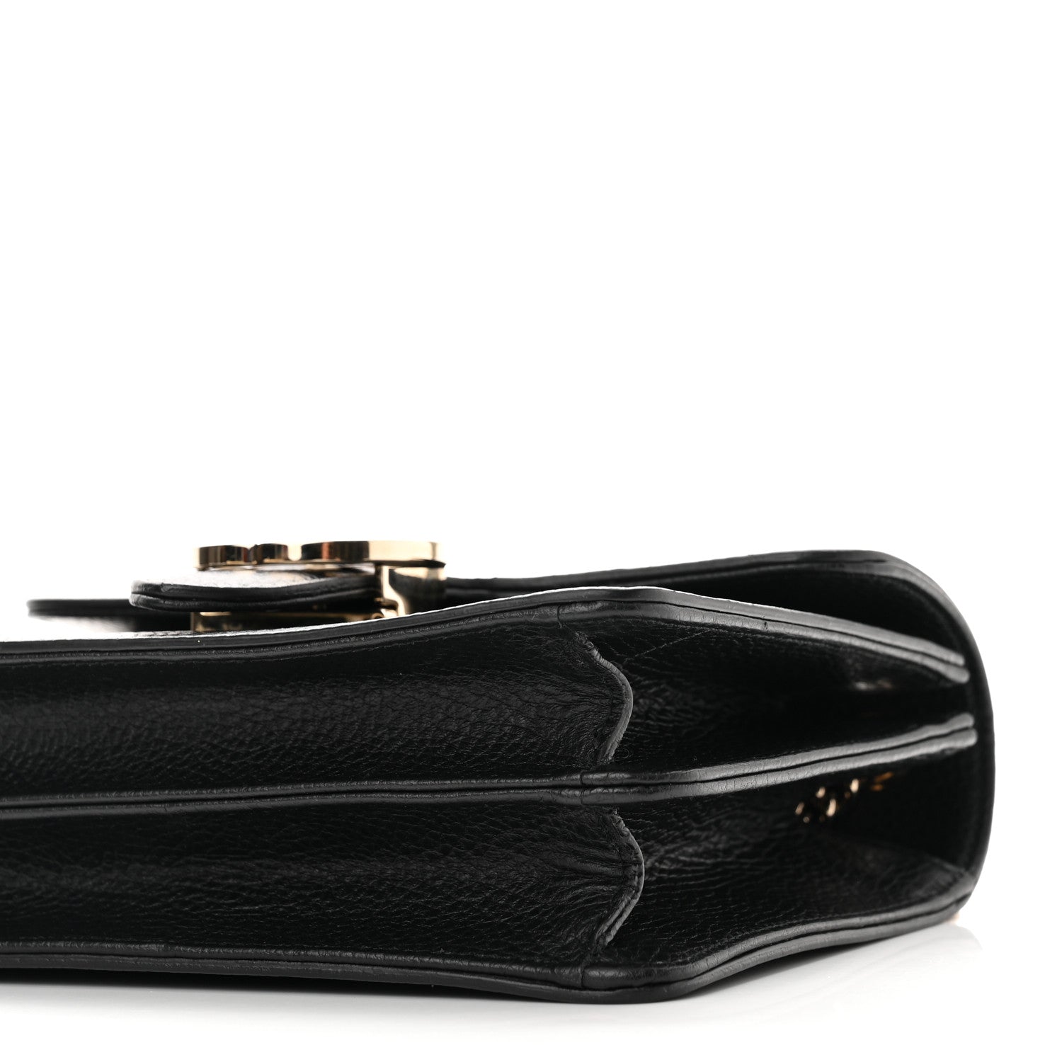 Gucci Dollar Calfskin Small Interlocking G Shoulder Bag Black 11 of 12