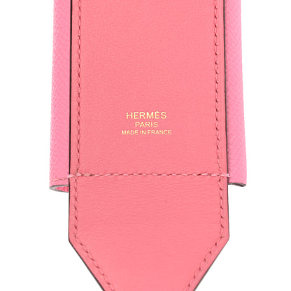 Hermes Swift Epsom Pocket Kelly Shoulder Strap Rose Azalee Rose Confetti 3 of 6