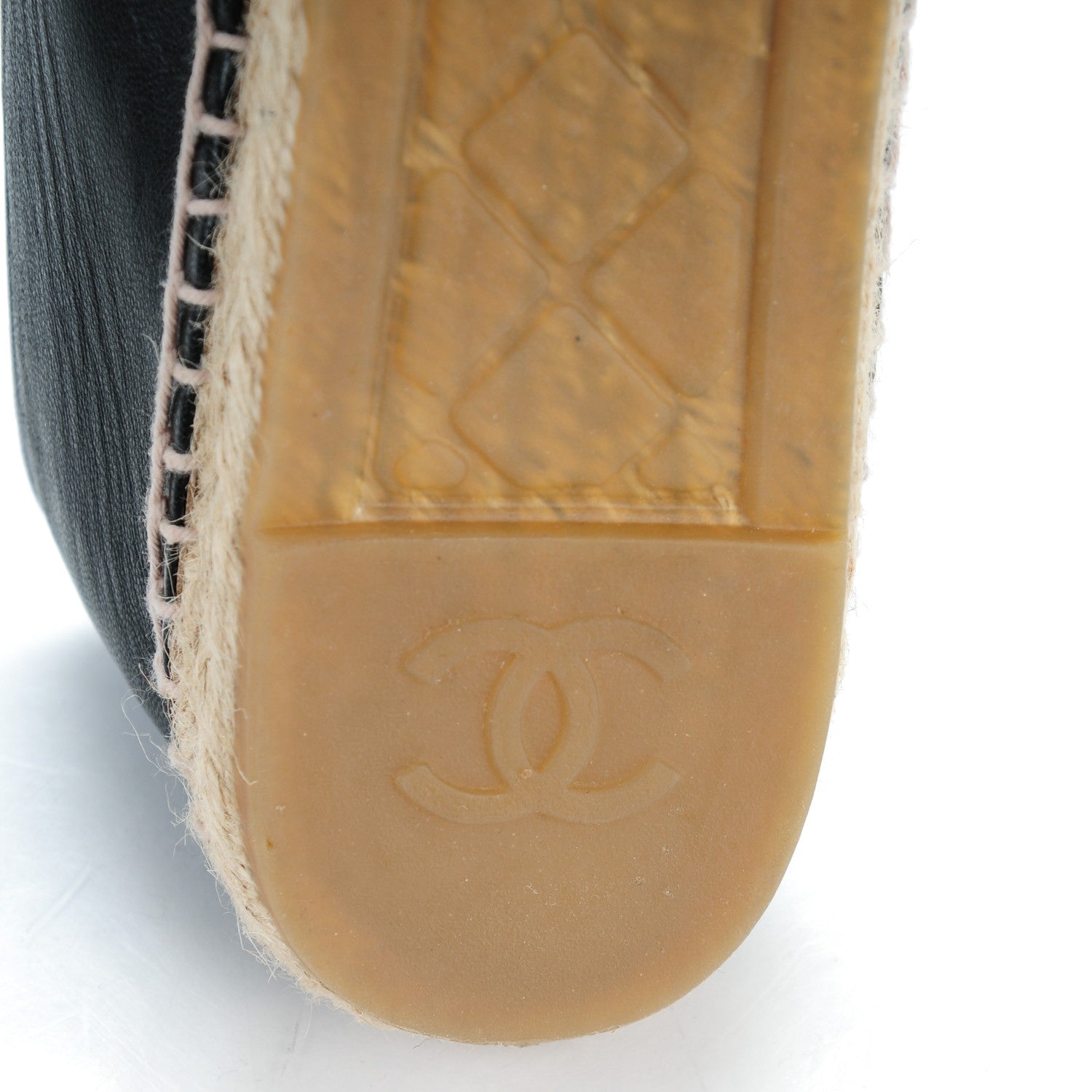 Chanel Lambskin CC Espadrilles 41 Black 9 of 12