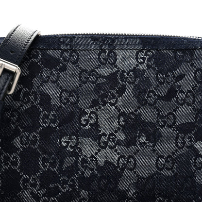 Gucci Denim GG Monogram Camouflage Small Crossbody Bag Blue 9 of 11