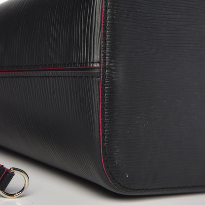 Louis Vuitton Epi Neverfull MM Black Hot Pink 7 of 7