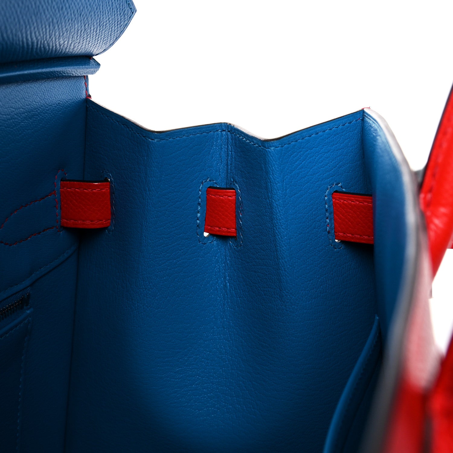 Hermes Epsom Casaque Birkin Sellier 30 Rouge Coeur Rose Extreme Bleu Zanzibar 9 of 35
