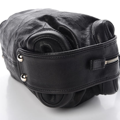 Chanel Calfskin Stitched Bowler Black 9 of 9