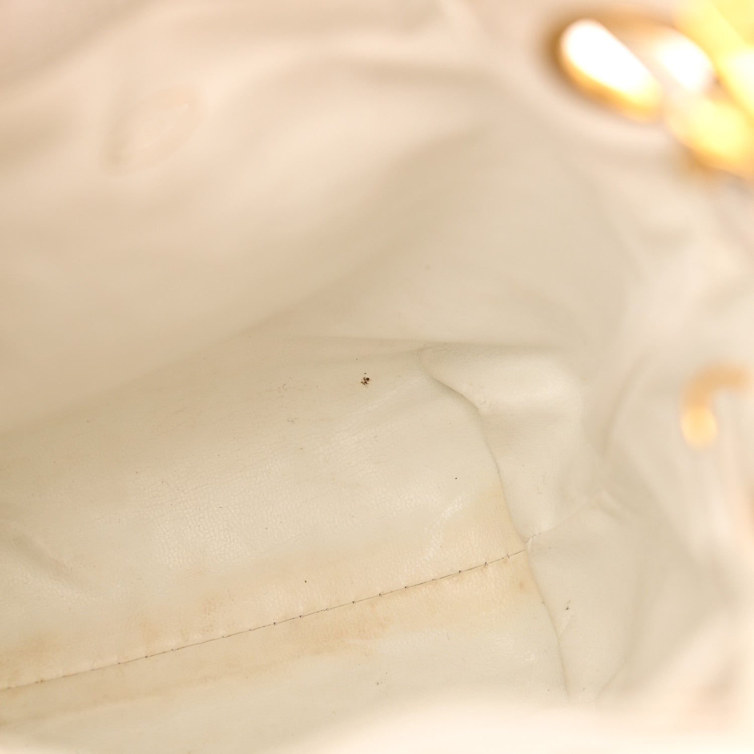 Chanel Lambskin CC Drawstring Bucket Bag White 15 of 20