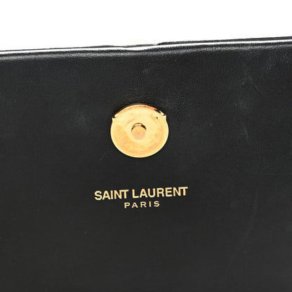 Saint Laurent Smooth Calfskin Classic Monogram Kate Tassel Chain Wallet Black 13 of 13