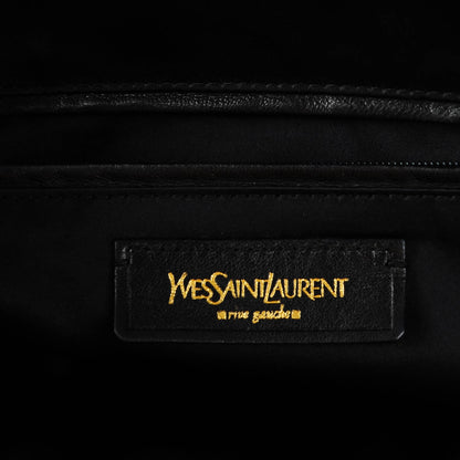 Saint Laurent Patent Croc Oversized Muse Black 5 of 7