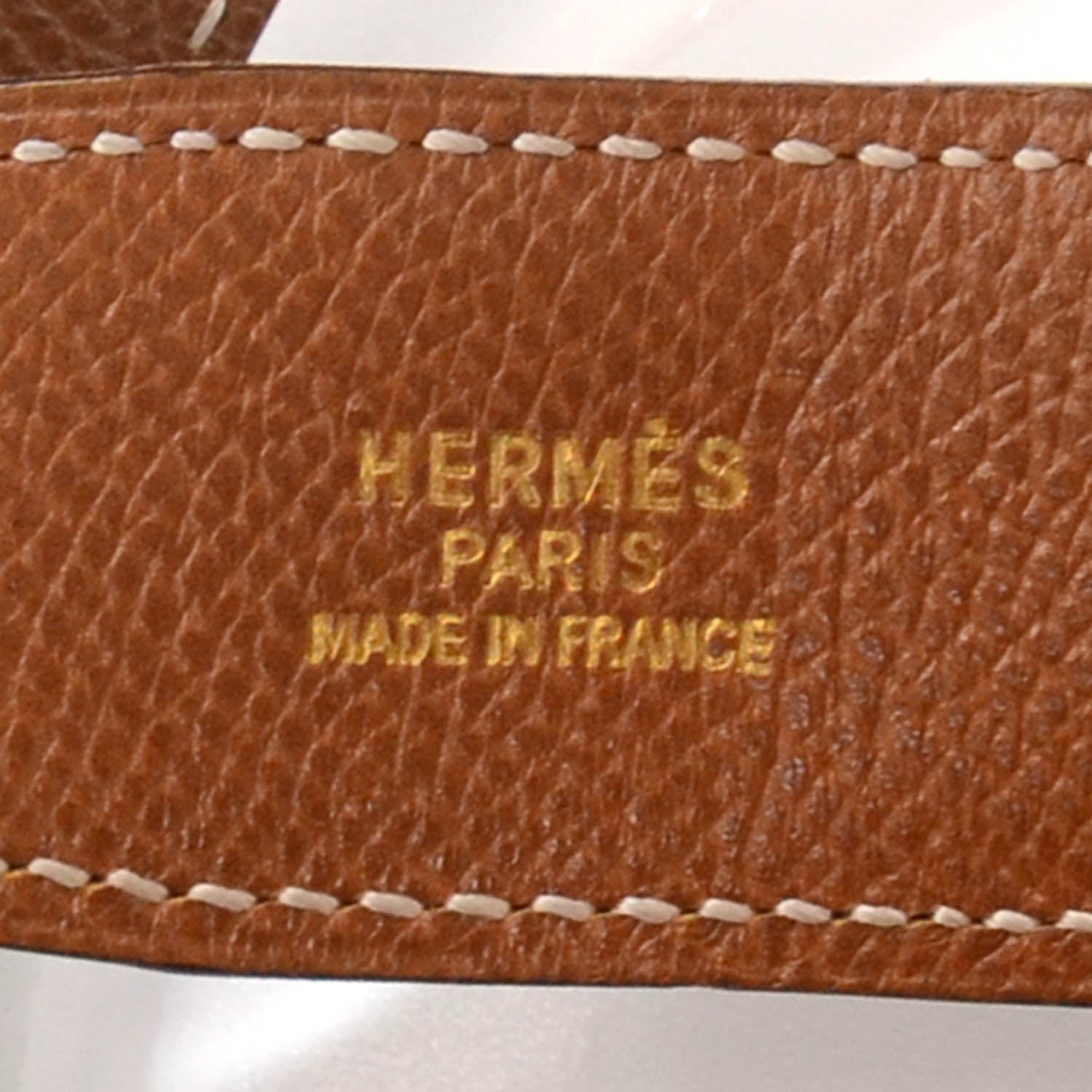 Hermes Box Courchevel Reversible Belt Strap Black Gold 80 4 of 5