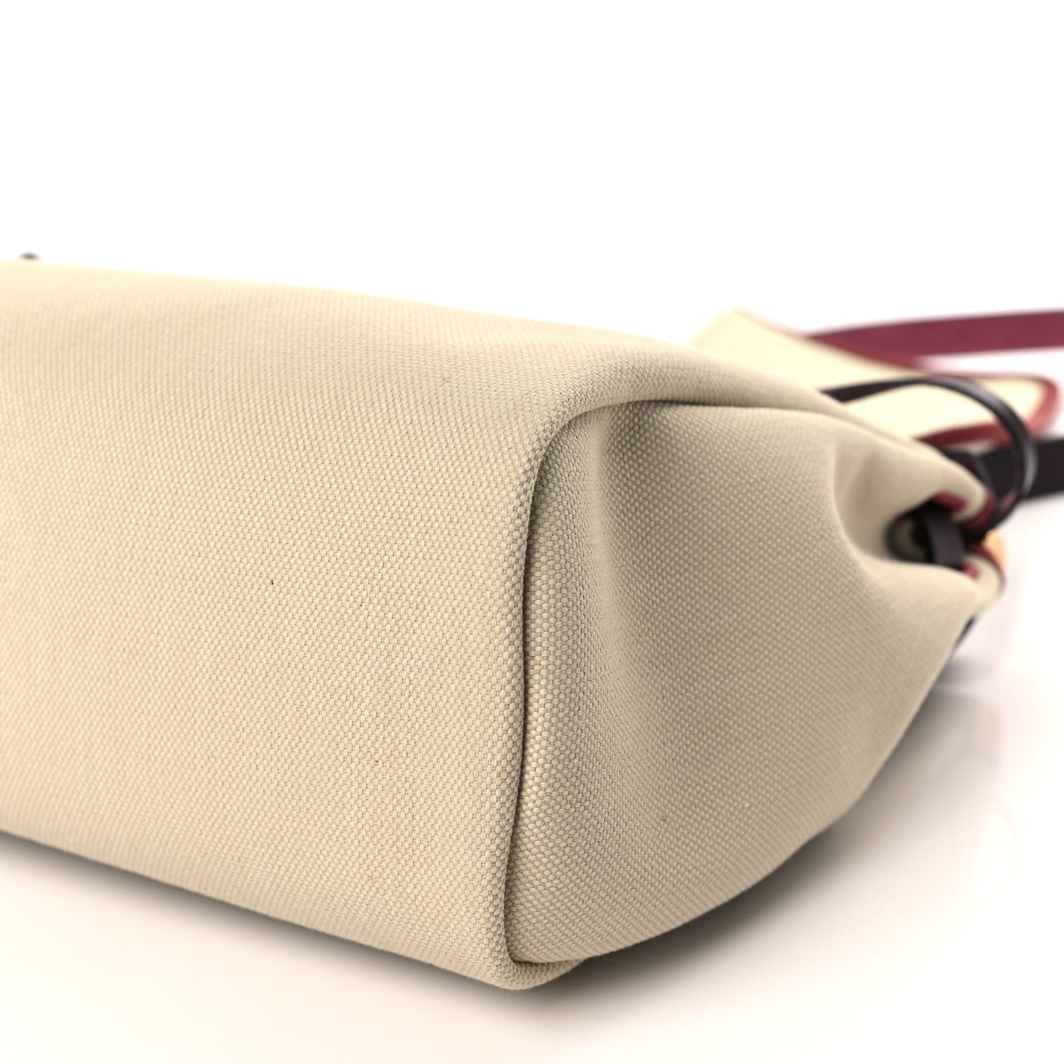 Hermes Military Toile Vache Hunter Herbag Zip Retourne 31 PM Beton Rouge Sellier 8 of 9