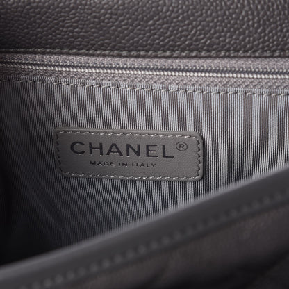 Chanel Caviar Quilted Large French Riviera Flap Dark Grey 7 of 9