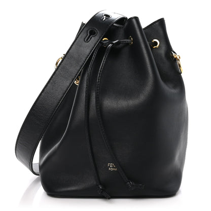 Fendi Vitello Grace Matte F is Fendi Grande Mon Tresor Bucket Bag Black 1 of 10