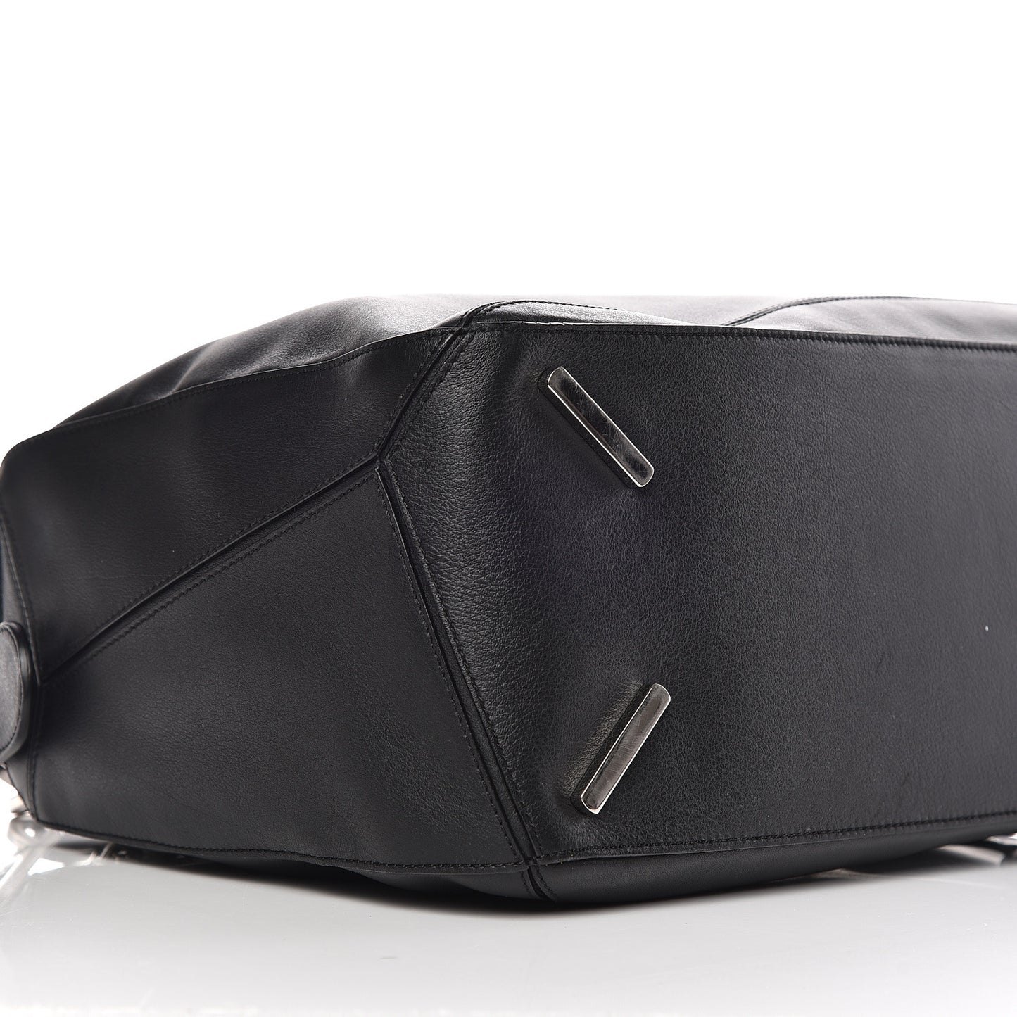 Calfskin Large Puzzle Bag Black
