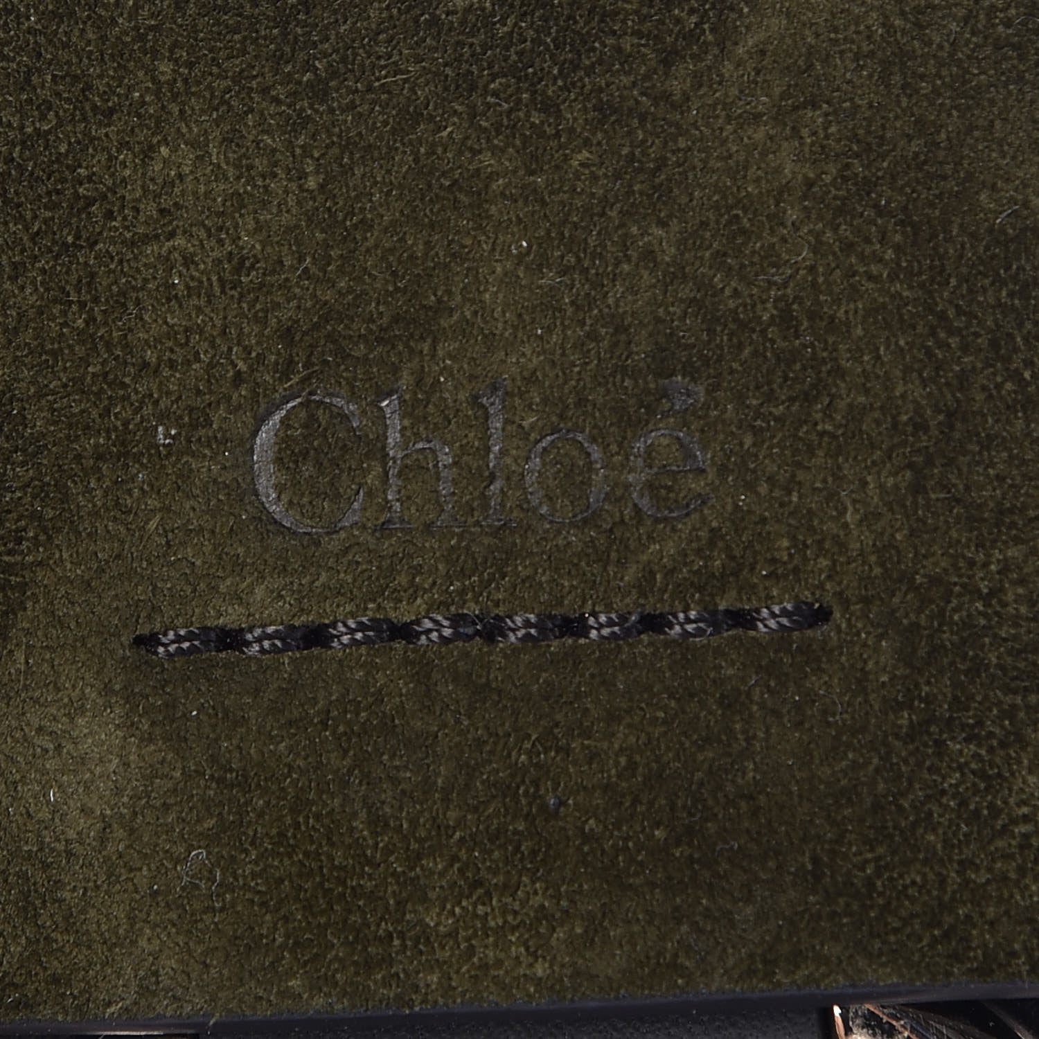 Chloe Suede Calfskin Mini Faye Bracelet Bag Forest Green 5 of 8